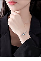 Enchanted Blue Crystal Butterfly Bracelet