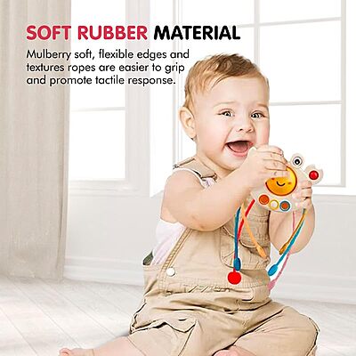 Amazkart Baby Pull String Teething Toy