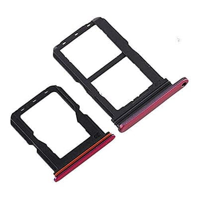 Amazkart Compatible for Vivo V15 Pro-Red/Sim Card Tray Holder Sim Tray Sim Slot Tray Holder
