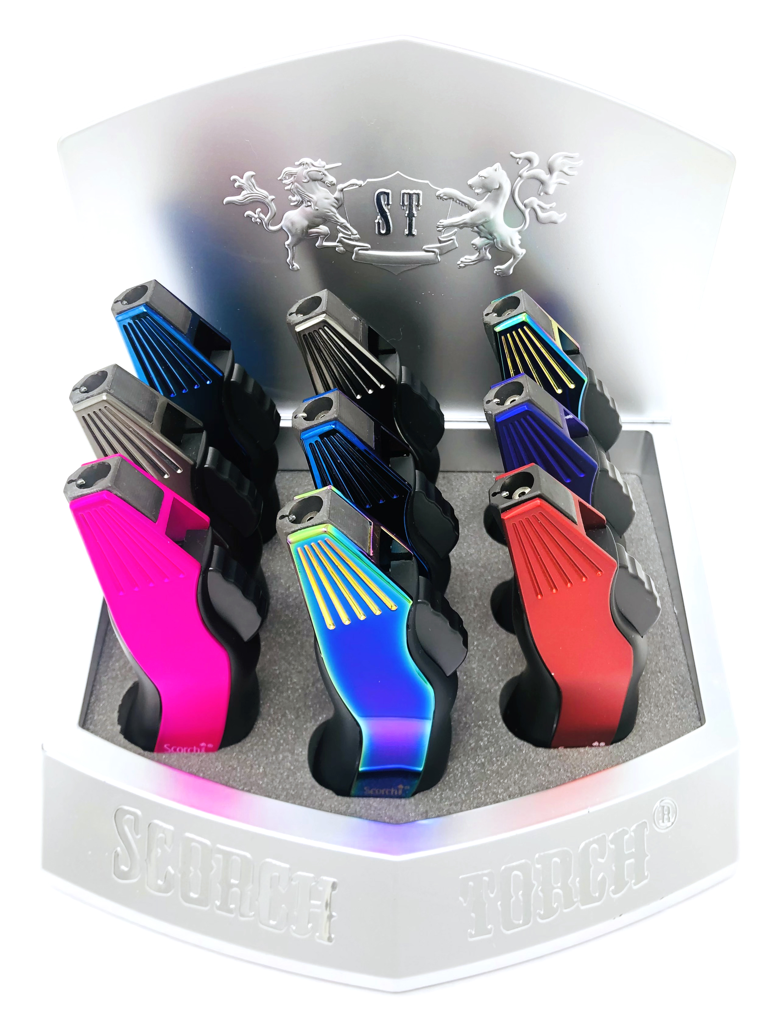 Scorch - X-series Lux Torch with metallic colors - 9CT Display (61501)