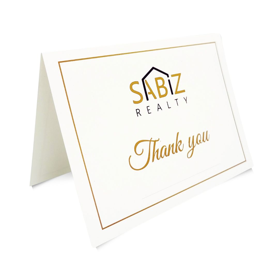 Thank You Card – Elegant Real Estate Edition
