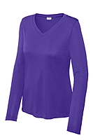 Sport-Tek® Women's Long Sleeve PosiCharge® Competitor™ V-Neck Tee - LST353LS