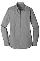 Port Authority® Women's Long Sleeve Carefree Poplin Shirt - LW100