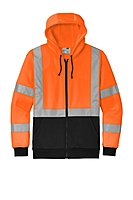 CornerStone® ANSI 107 Class 3 Heavy-Duty Fleece Full-Zip Hoodie - CSF300