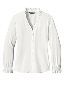 Brooks Brothers® Women’s Long Sleeve Ruffle Collar Blouse - BB18011