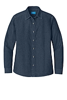 Port & Co™ Women's Long Sleeve Value Denim Shirt - LSP10