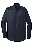 Port Authority® Long Sleeve Carefree Poplin Shirt - W100