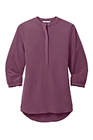 Port Authority® Women's 3/4-Sleeve Textured Crepe Tunic - LW713