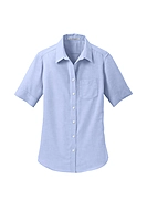 Port Authority® Women's Short Sleeve SuperPro™ Oxford Shirt - L659