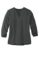Mercer+Mettle® Women's Stretch Crepe 3/4-Sleeve Blouse - MM2011
