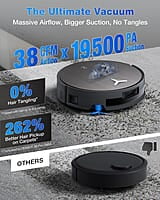 Ecovacs DEEBOT X11 OMNICYCLONE, Wet Dry Vacuum Roller, OMNI Station, 19,500Pa Suction, 254min Runtime