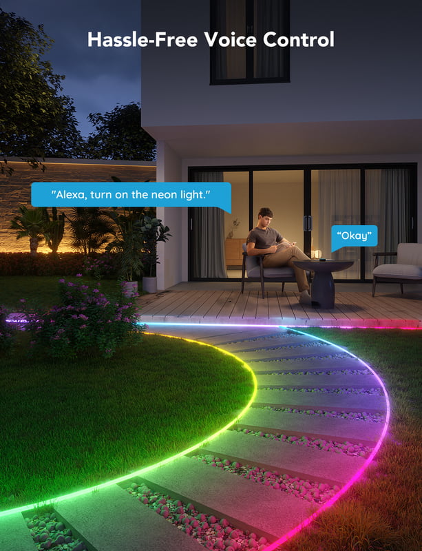 Govee RGBIC Outdoor Neon Strip Lights - 10M