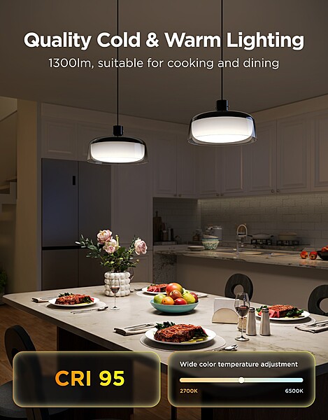 Govee RGBICWW Pendant Light – Multi-Zone RGBIC Smart LED with Matter Support