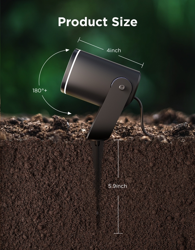 Govee RGBICWW Outdoor Spotlights