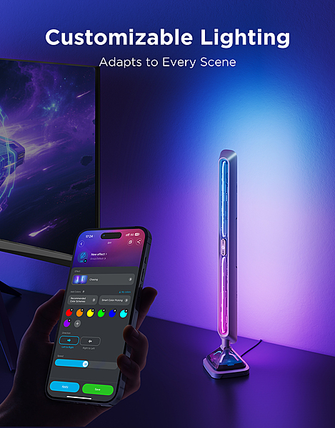 Govee Gaming Light Bars Pro - RGBICWW WiFi + Bluetooth Smart LED Light Bars