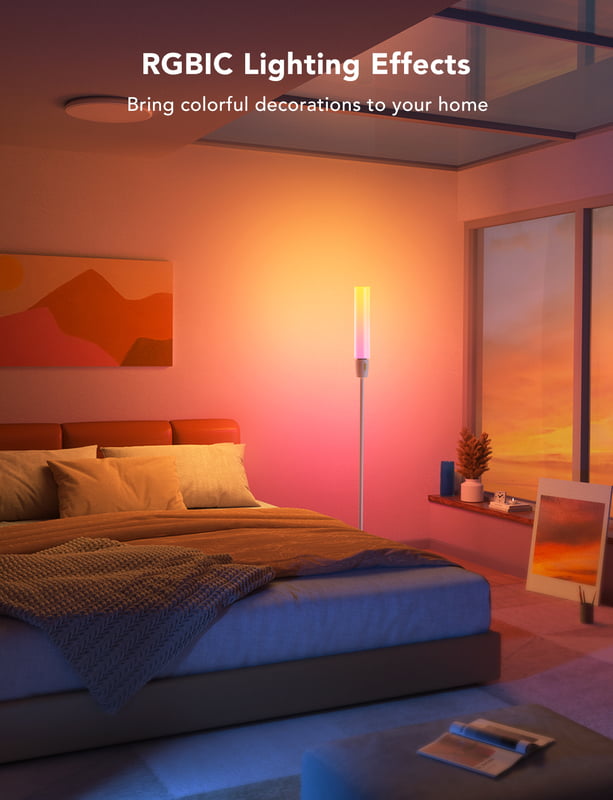 Govee RGBICWW Cylinder Floor Lamp - Smart Ambiance Room Decor Light