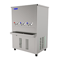 Energy-efficient Blue Star CW150150-3t water cooler with a stainless steel tank. Energy-efficient Blue Star CW150150-3t water cooler with a stainless steel tank.