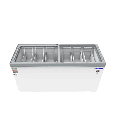 Interior View of Blue Star 475 Litre Deep Freezer with Ample Storage Space