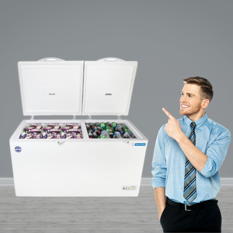 Blue star Cooler and Deep Freezer 275 Litre Price-CHFK275DGS-White