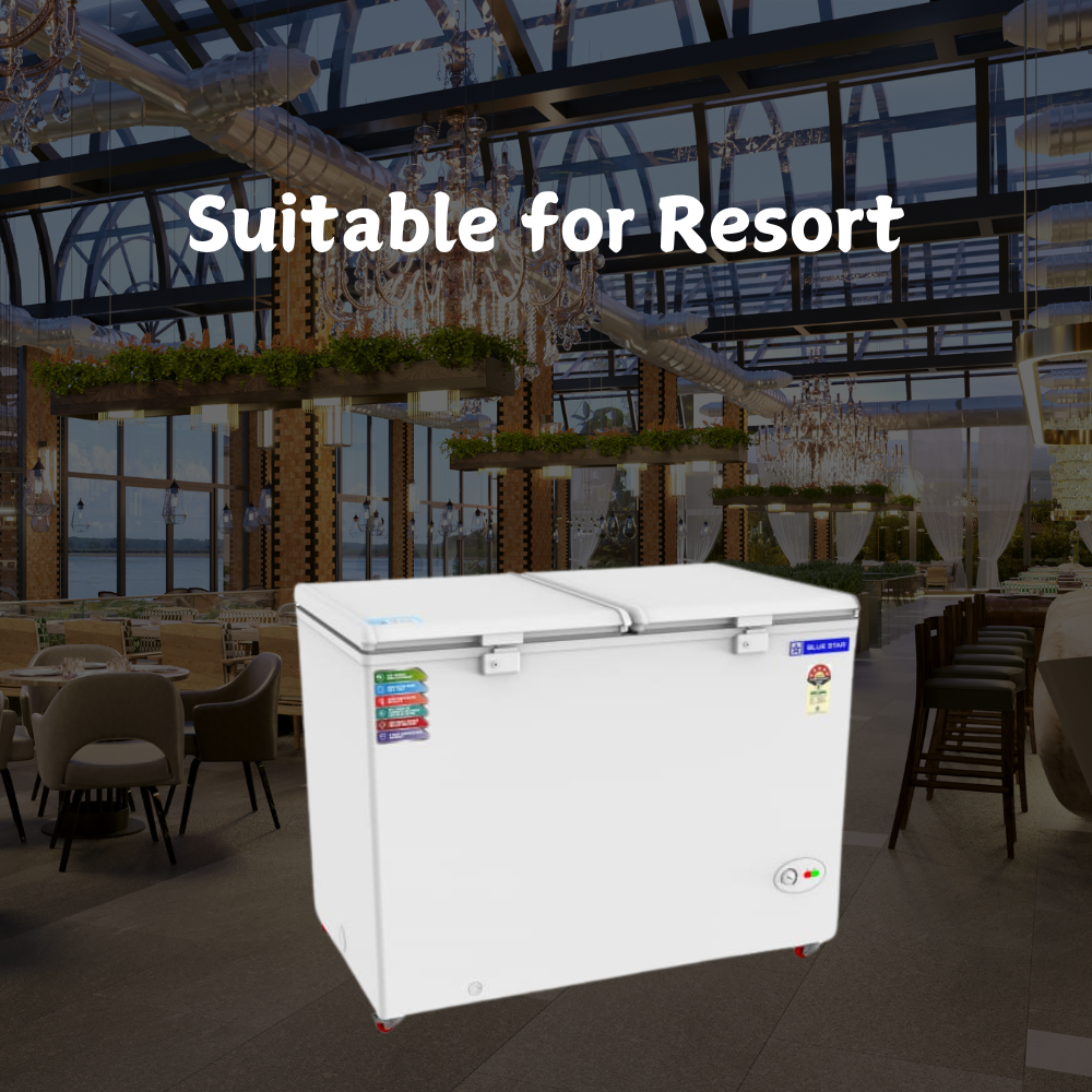 Suitable for Resort: Blue star Hard Top Chest  Freezer-CF5-460NEYW