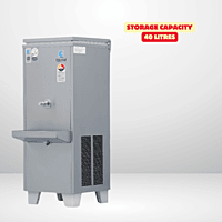 Large capacity water cooler with multiple faucets, Climatrol. Large capacity water cooler with multiple faucets, Climatrol.