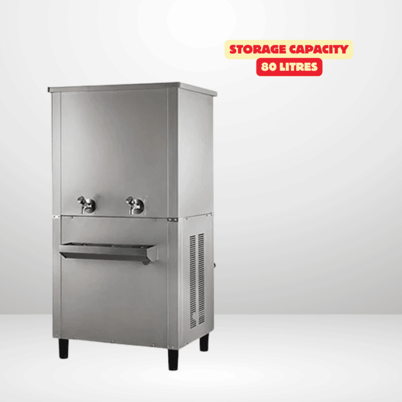 Freestanding water cooler with large storage capacity, Nirvana.