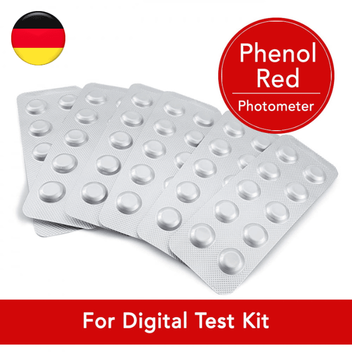 Phenol Red Photometer Reagent For pH Testing | Digital | 511772BT