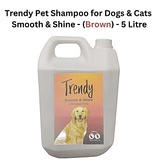 Trendy Pet Shampoo  Smooth & Shine - (Brown) - 5 Litre