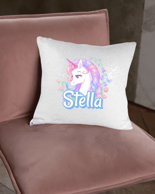 Personalized Flip Sequin Pillow Cover