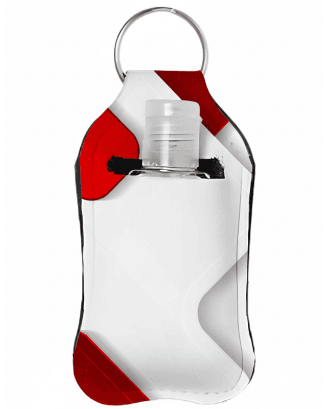 Geometric Hand Sanitizer Keychain