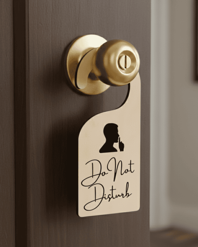 Do Not Disturb Door Hanger