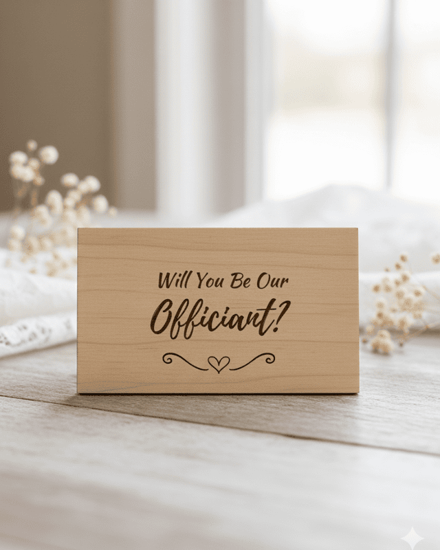 Officiant Proposal Card