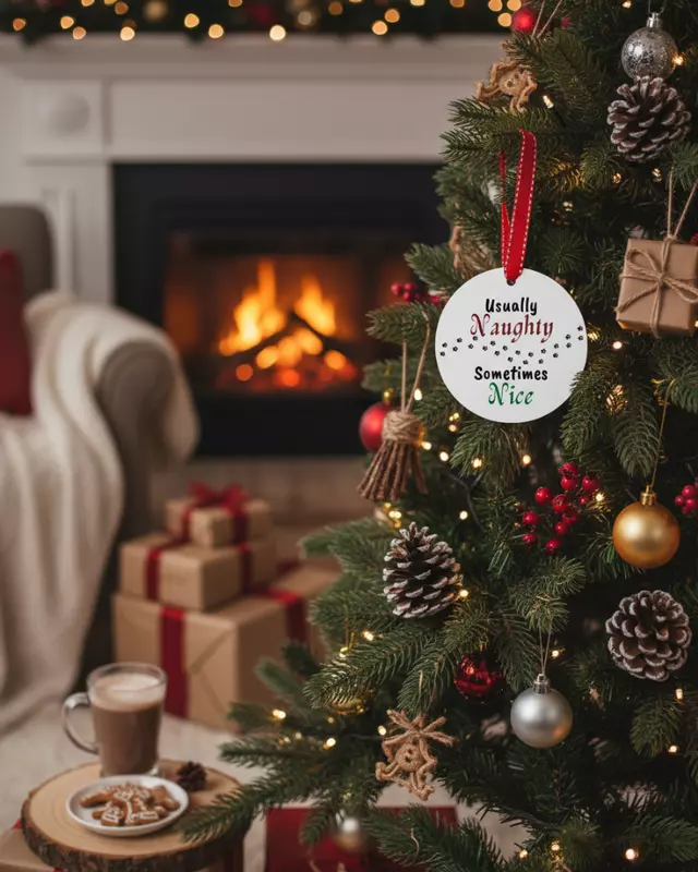 Naughty List Christmas Ornament