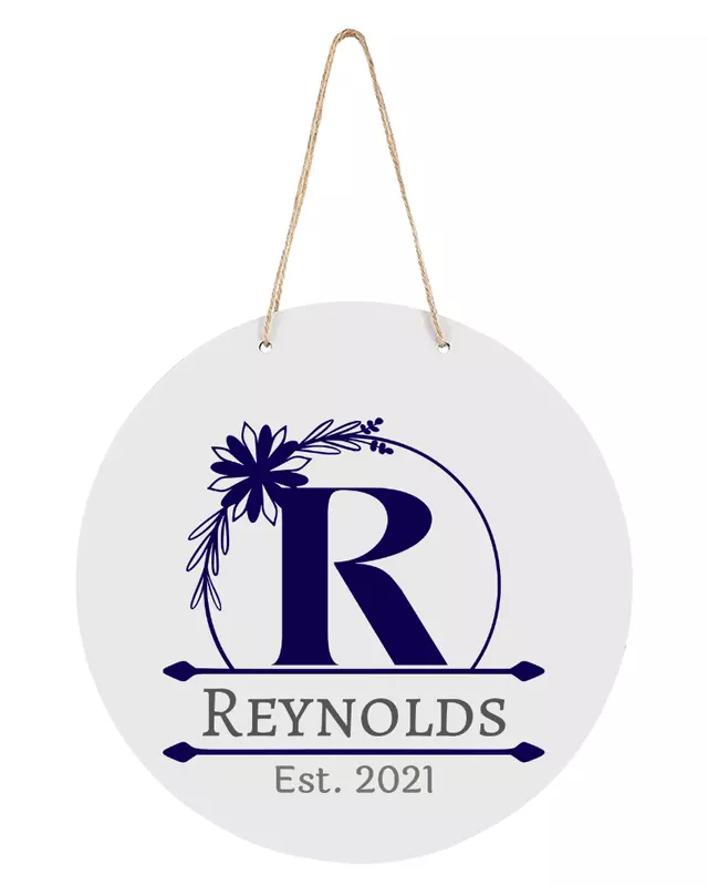 Personalized Family Established Door Sign