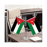 Double flag stand crystal