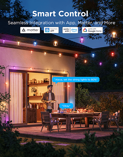 Govee RGBICW Outdoor String Lights