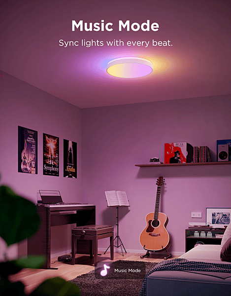 Govee 15inch RGBICWW + RGBICWW Round Smart Ceiling Light