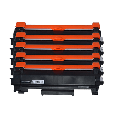 Premium Compatible Toner with New Chip (Replacement for TN-2450) for  Brother HL L2350DW HL L2375DW HL L2395DW (Pack of 5)