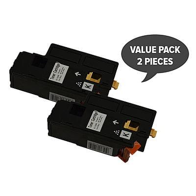 DELL 1350 Black Generic Dell Toner Cartridge for 1250C 1350CNW 1355CN (Pack of 2)