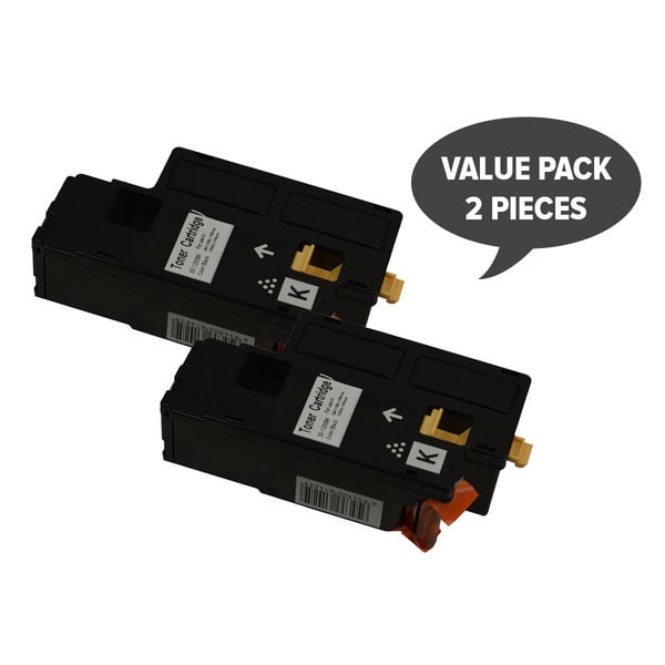 DELL 1350 Black Generic Dell Toner Cartridge for 1250C 1350CNW 1355CN (Pack of 2)