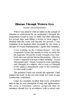 Dharma and Its Practice Dharma and Its Practice