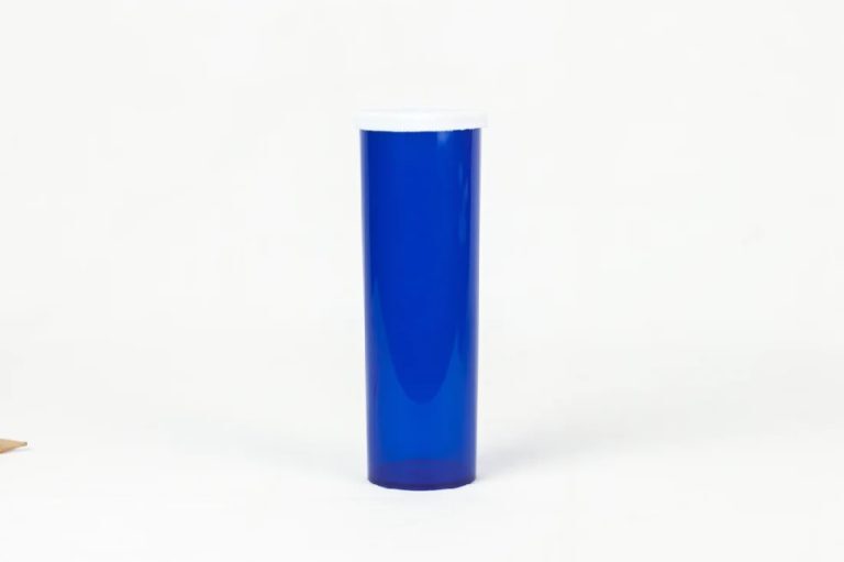 60 Dram Blue Snap Cap Vials - 140 Count