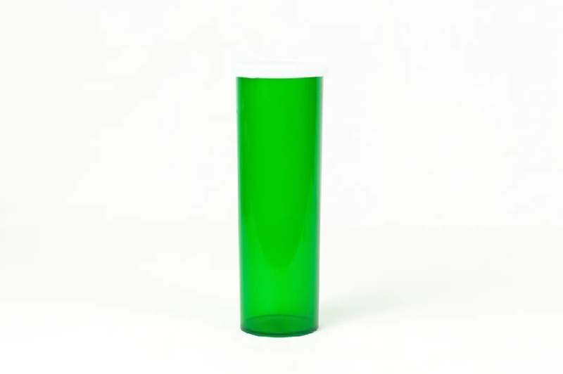 60 Dram Green Snap Cap Vials - 140 Count