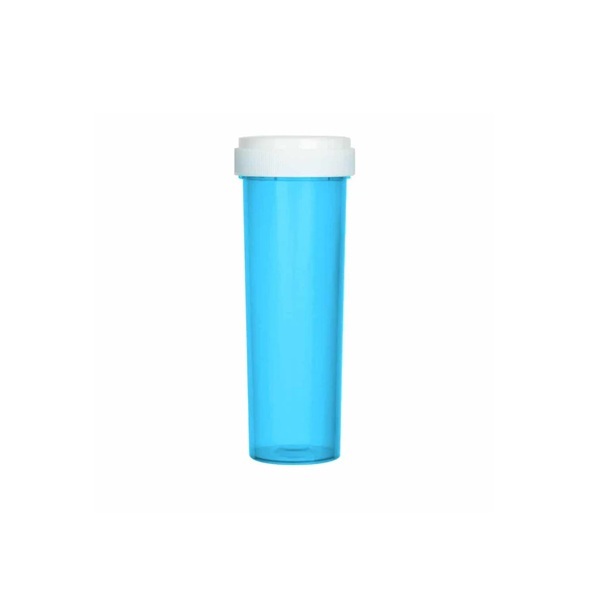 60 Dram Reversible Cap Vials Blue (100 Units/Box)