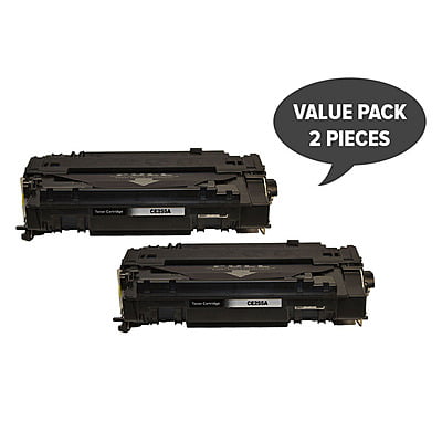 CE255A #55A Black Generic HP Toner cartridge (Pack of 2)