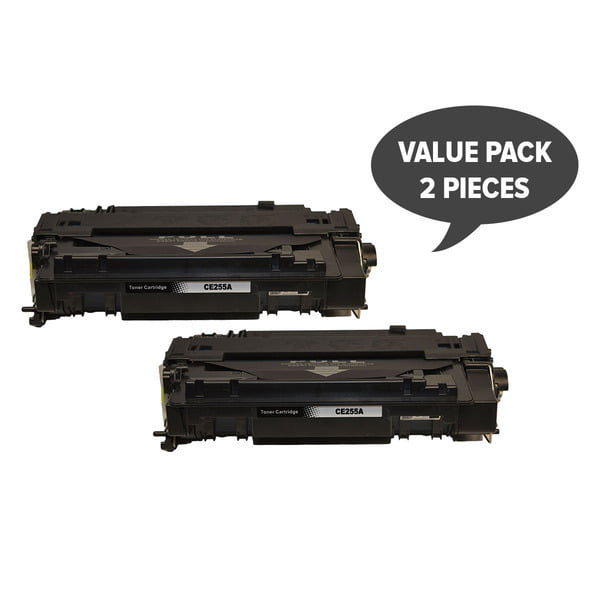 CE255A #55A Black Generic HP Toner cartridge (Pack of 2)