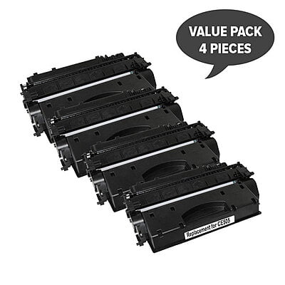 CE505X HP #05X Cart 319ii Black Premium Generic Toner Cartridge(Set of 4)