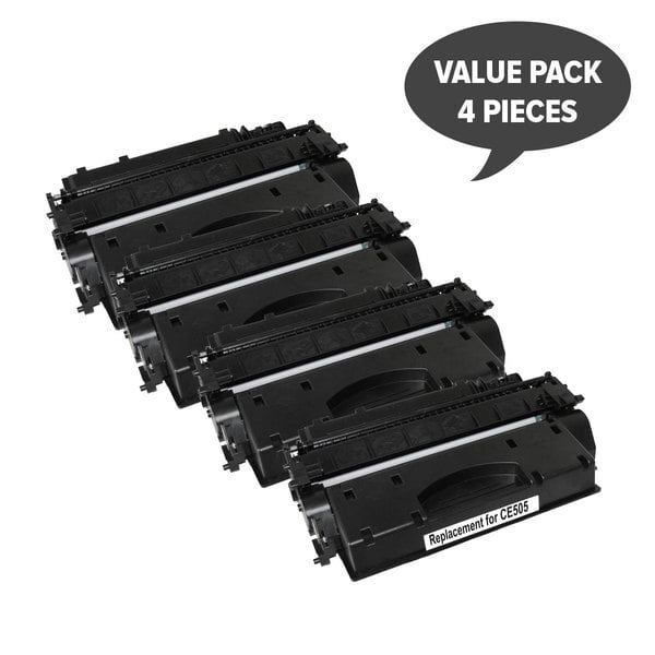 CE505X HP #05X Cart 319ii Black Premium Generic Toner Cartridge(Set of 4)