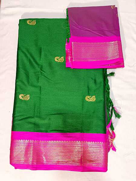 J533: Ready To Ship Beautiful Paithani Saree With Unstitched Blouse J533: Ready To Ship Beautiful Paithani Saree With Unstitched Blouse
