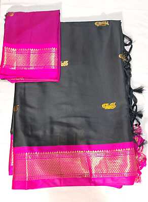 J534: Ready To Ship Beautiful Paithani Saree With Unstitched Blouse